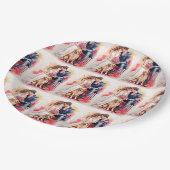 Mooie bruiloft paar aquarel papieren bordje (Gekanteld)