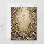 Mooie bruiloft uitnodiging (Achterkant)