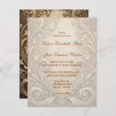 Mooie bruiloft uitnodiging (Voorkant / Achterkant)