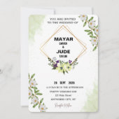 Mooie bruiloft uitnodiging ontwerp - Gemakkelijk t (Voorkant)