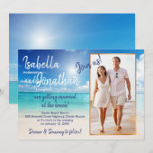 Mooie bruiloft | upload je foto kaart (Voorkant / Achterkant)