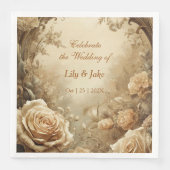 Mooie bruiloft van het Roos Servet (Voorkant)