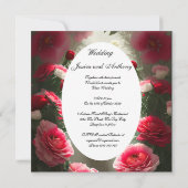 Mooie bruiloft witte jurk Tuxedo Kaart (Achterkant)