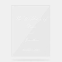 Mooie bruiloftAcryl Teken