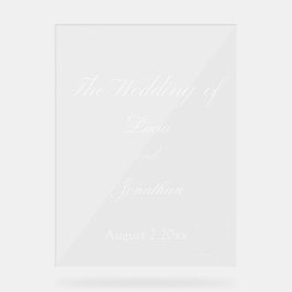 Mooie bruiloftAcryl Teken Acryl Bord