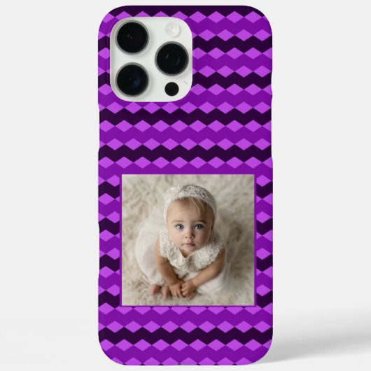 Mooie Bruiloftscadeaus Chevron Patroon Case-Mate iPhone Case (Achterkant)