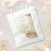 Mooie bruinbloem, bouquet bruiloft, bewerkbaar bedankzakje (Geknipt)