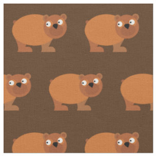 Mooie Bruine Beer Kind Baby Nursery Bruin Stof