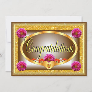 Mooie bruine bloem ontwerp felicitatie kaart