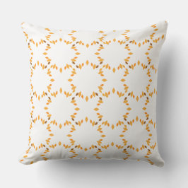 Mooie bruine bloemenpatroon kussen