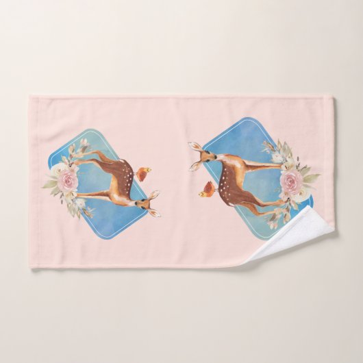 Mooie bruine Doe met witte vlekken Bad Handdoek (Handdoek)