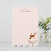 Mooie bruine Doe met witte vlekken Briefpapier (Staand voorkant)