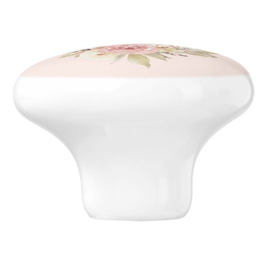 Mooie bruine Doe met witte vlekken Keramische Knop (Zijkant)