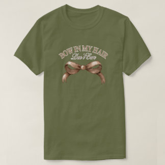 Mooie Bruine Haarboog Aangepaste Grafische T-shirt