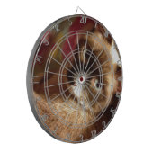Mooie Bruine Kat Dartbord (Voorkant Links)