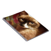 Mooie bruine kat notitieboek (Rechterzijde)