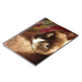 Mooie bruine kat notitieboek (Linkerzijde)