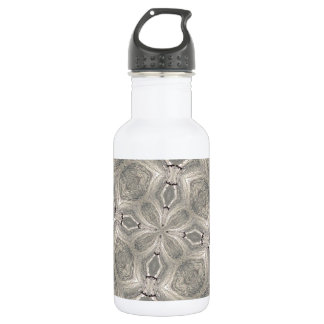 Mooie bruine kladescope-patroon waterfles