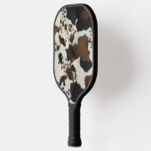 Mooie bruine Koe printfaux suede look Pickleball Paddle (Links)