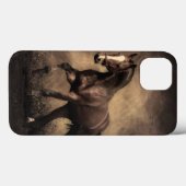 Mooie bruine paard werpkussen Case-Mate iPhone case (Achterkant (horizontaal))