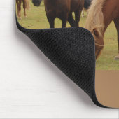 Mooie bruine paarden muismat (Hoek)