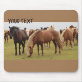 Mooie bruine paarden muismat (Voorkant)