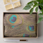 Mooie bruine Peacock-veren Tissuepapier (Geschenk)