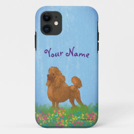 Mooie bruine poedel Case-Mate iPhone case