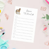 Mooie bruine pony script paard kinderen sticky tak post-it® notes