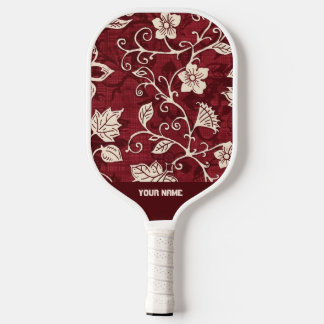 Mooie bruine Pro Bloemen Pickleball Paddle