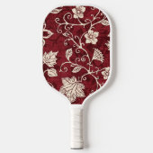Mooie bruine Pro Bloemen Pickleball Paddle (Voorkant)