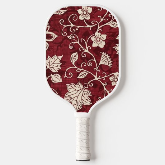 Mooie bruine Pro Bloemen Pickleball Paddle (Voorkant)