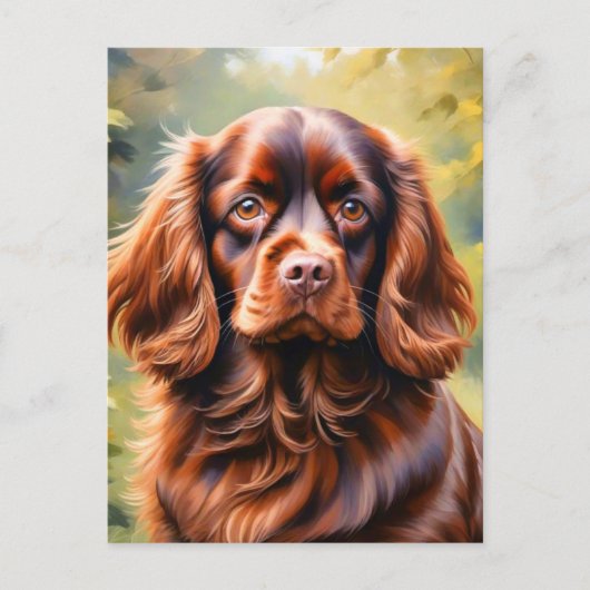 Mooie Bruine Spaniel Hond Briefkaart (Voorkant)