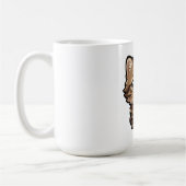 Mooie bruine tabby poes koffiemok (Links)