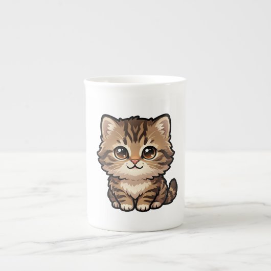 Mooie bruine tabby poes mok (Voorkant)