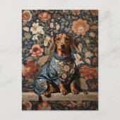 Mooie bruine teckel | Dachshund Portret Briefkaart (Voorkant)