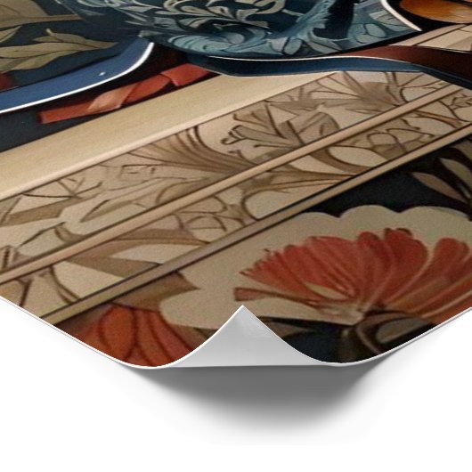 Mooie bruine teckel | Dachshund Portret Poster (Hoek)