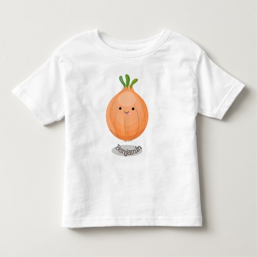 Mooie bruine uiengroene cartoon illustratie kinder shirts (Voorkant)
