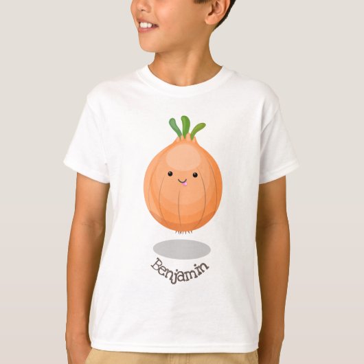 Mooie bruine uiengroene cartoon illustratie t-shirt (Voorkant)