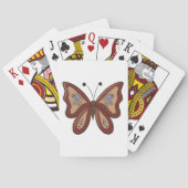 Mooie Bruine Vlinder Pokerkaarten (Achterkant)