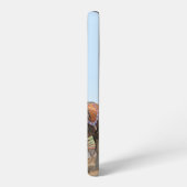 Mooie bruine werkpaard Team aangepaste Initialen Samsung Galaxy Hoesje (Linkerkant)