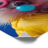 Mooie Bubbelgom Egel Wees Aardig Whimsical Kunst a Poster (Hoek)