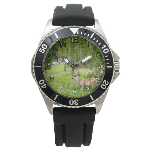 Mooie Buck in de Meadow eWatch Horloge (Voorkant)
