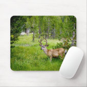 Mooie Buck in de Meadow Mousepad Muismat (Met muis)