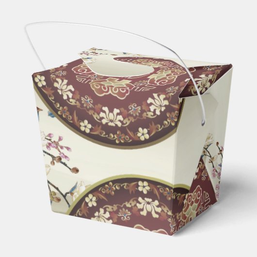 Mooie bucolische scene Chinees Rat Jaar 2020 TOFB Bedankdoosjes (Achterkant)