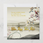 Mooie bucolische scène Vietnamese Rat Jaar 2020 SF Aankondiging (Voorkant)