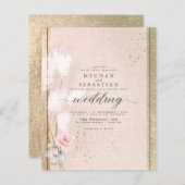 Mooie budgettaire blush Rosegold Pampas Grass (Voorkant / Achterkant)