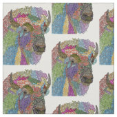 Mooie Buffalo American Bison Stof (Swatch)