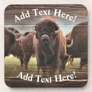 Mooie Buffalo Herd Bier Onderzetter