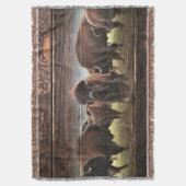 Mooie Buffalo Herd Deken (Voorkant Verticaal)